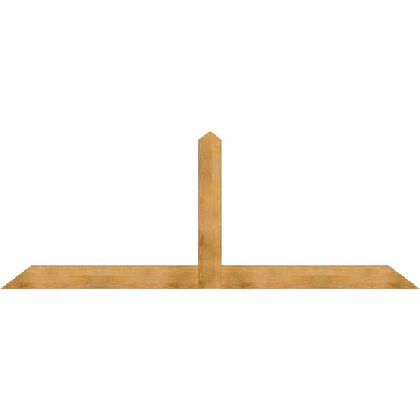 Ekena Millwork Portland Rough Sawn Timber Gable Bracket, Western Red Cedar, 108"W x 40"H x 2"D x 6"F, 9/12 Pitch GBW108X40X0206POR00RWR - main